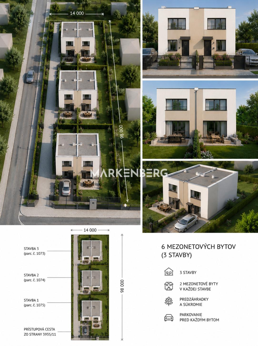Nová cena: Slnečný pozemok pre výstavbu 2-3 RD prípadne 6 mezonetových bytov pri Lesoparku / skvelá investičná príležitosť