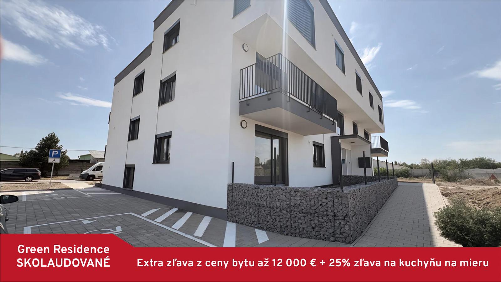 SKOLAUDOVANÉ 2 izbový byt Green Residence Nové Zámky