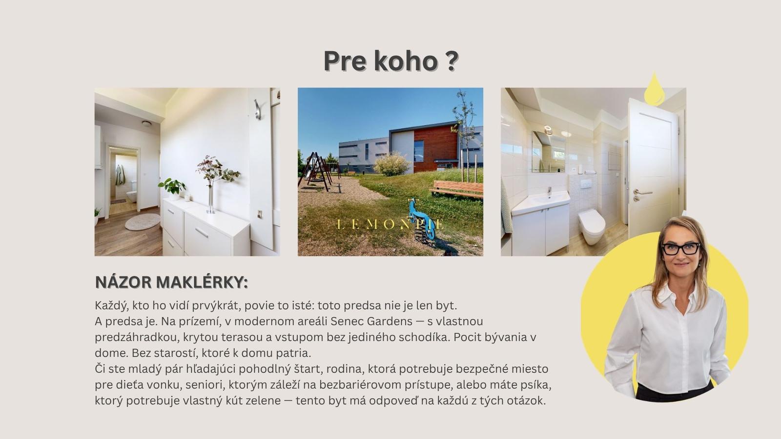NA PREDAJ 2I BYT S TERASOU A ZÁHRADKOU V SENEC GARDENS – fotka 2