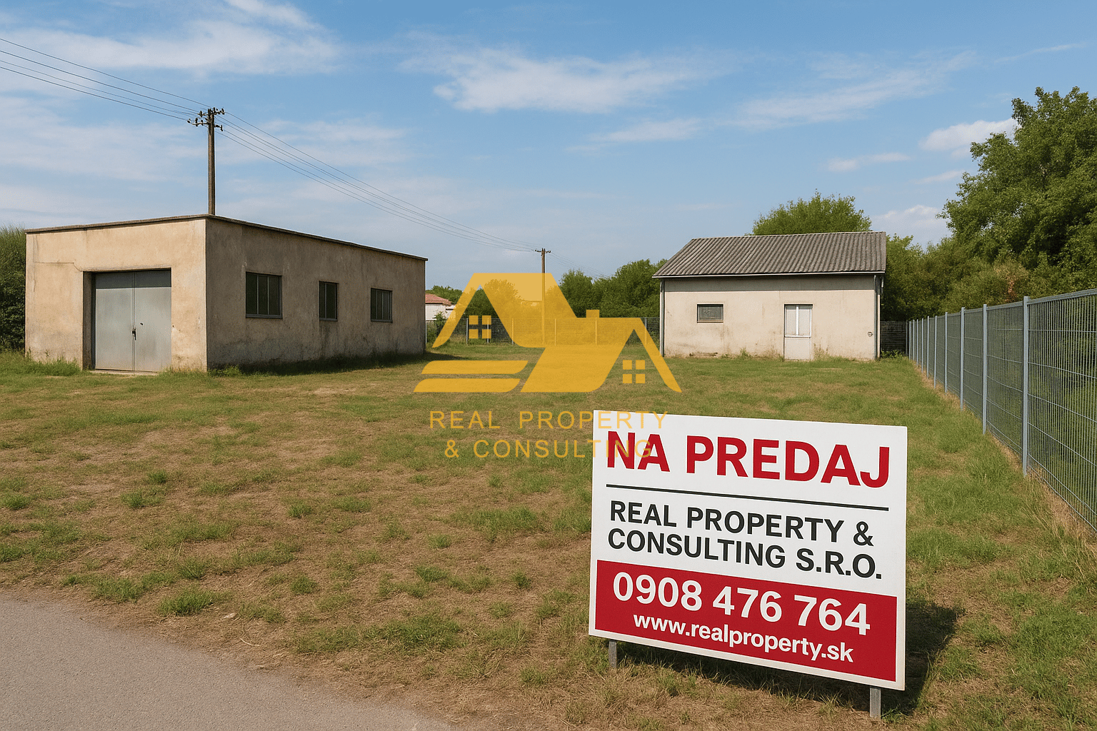 Predám stavebný pozemok s možnosťou podnikania Nových Zámkoch