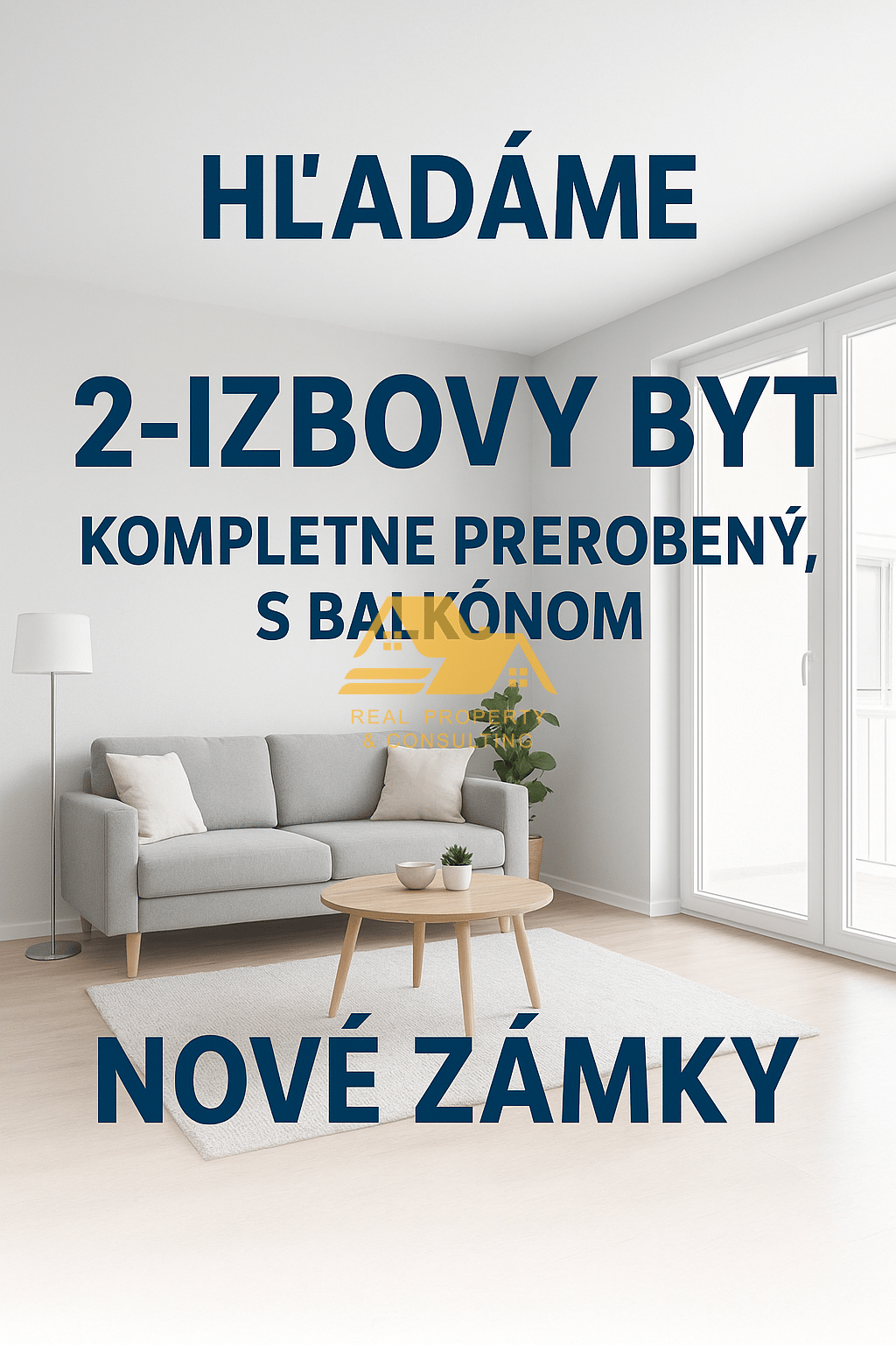 Hľadám 2 izbový byt v Nových Zámkoch