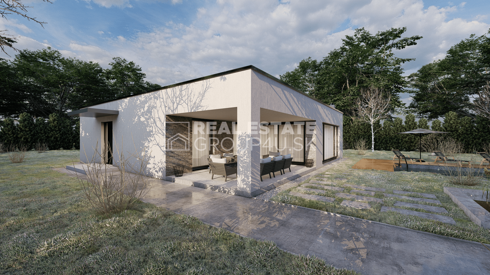 BUNGALOV - 5 izieb, čistý dizajn, komfortné bývanie