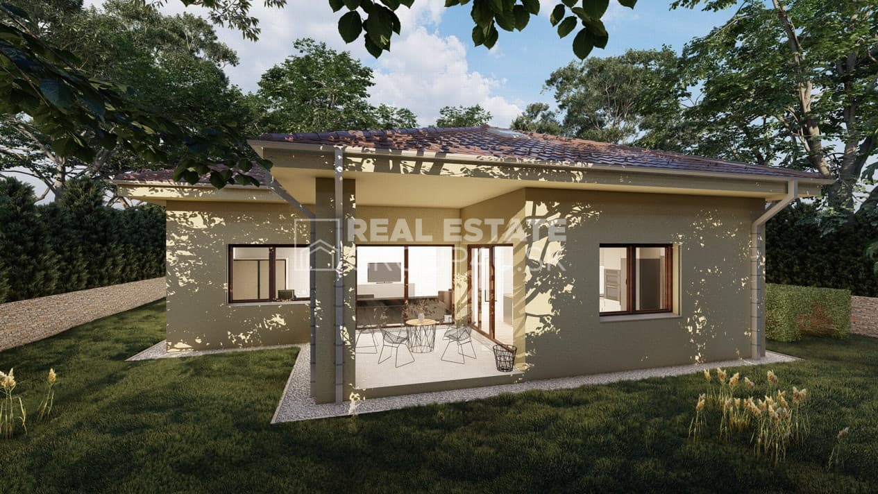 BUNGALOV 5 IZBOVÝ s ateliérom v podkroví. Architektúra, ktorá nestarne.