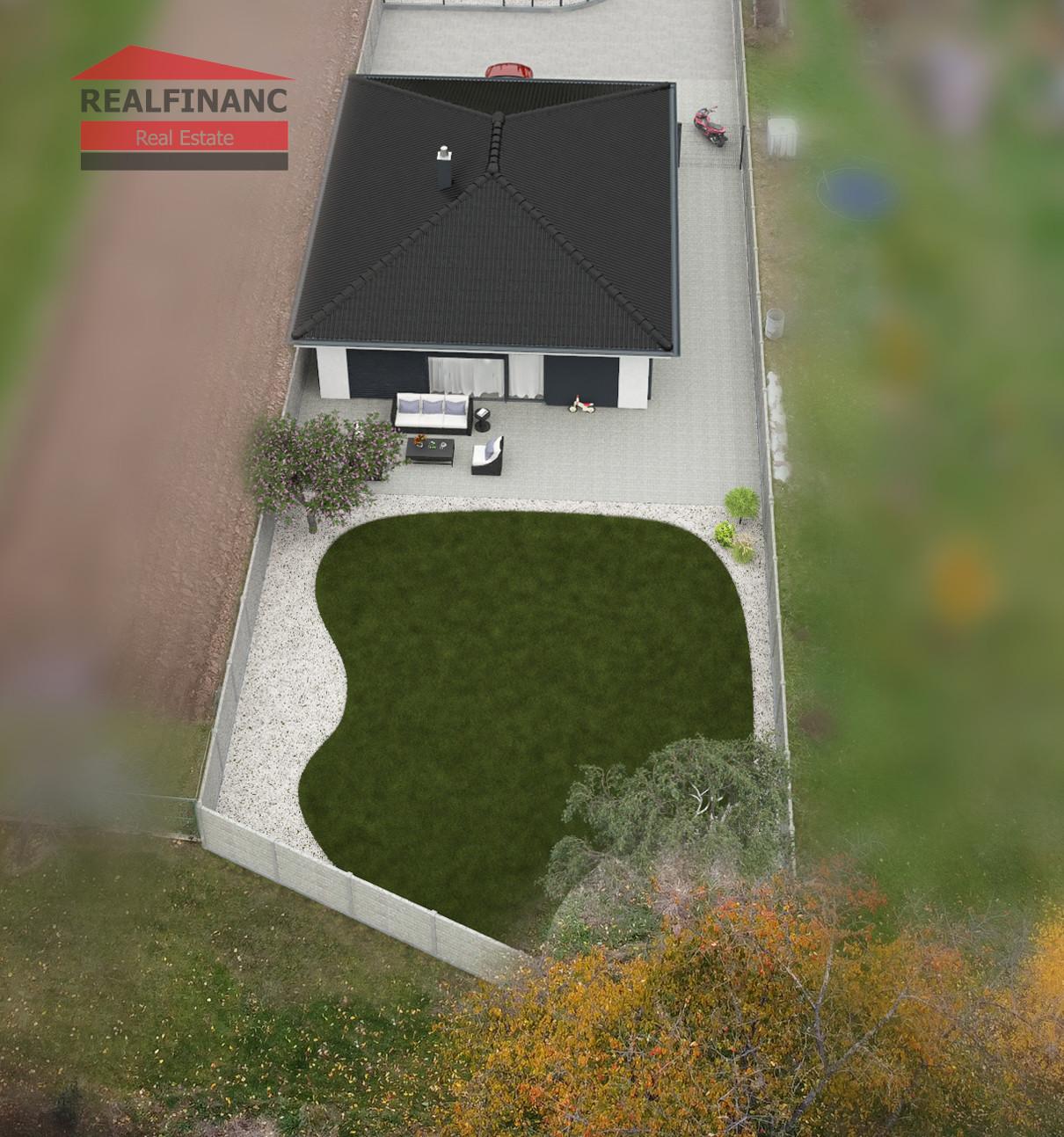 Na predaj NOVOSTAVBA 4.-izb. RD - bungalov, slnečný pozemok 552m2, hliníkové žal. v cene, tichá lokalita, tepelné čerpadlo, Dolná Krupá