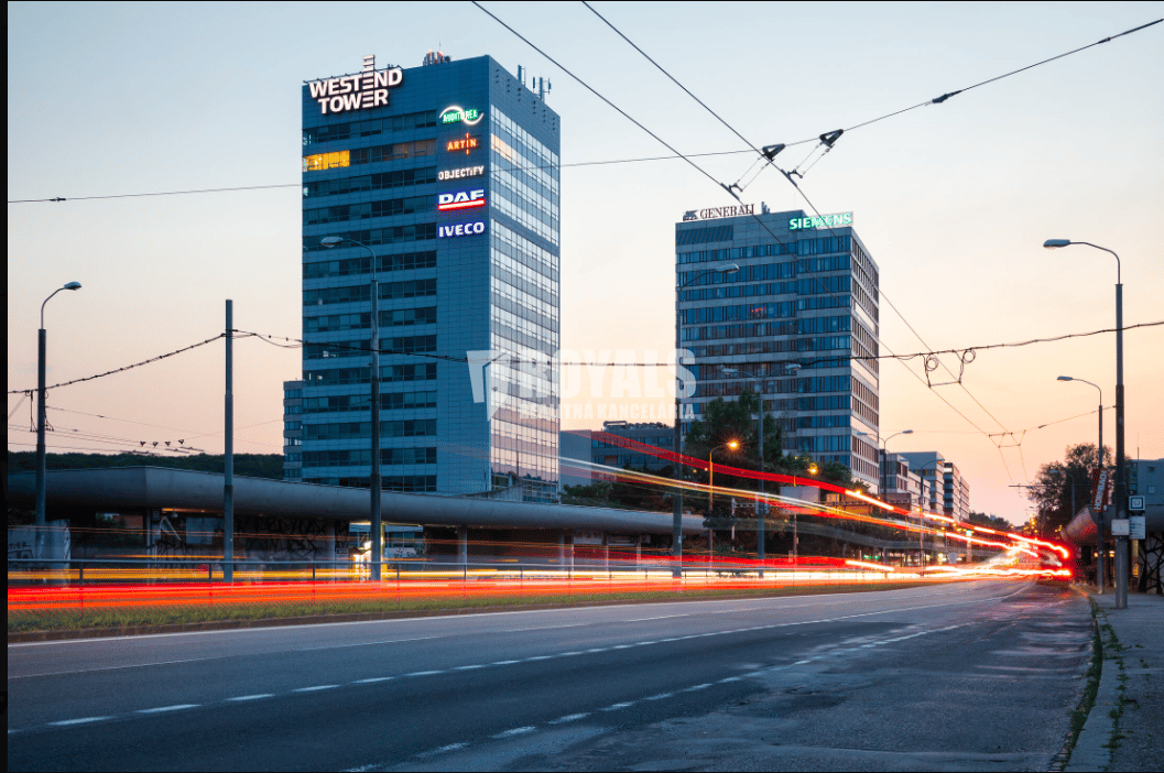 Moderné kancelárske priestory na prenájom, recepcia, parking, Patrónka, West End Tower