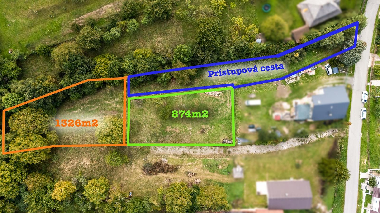 PREDANÉ! NA PREDAJ - 2 pozemky - Záhrady v obci Žírovce (1407 m² a 1886 m²)
