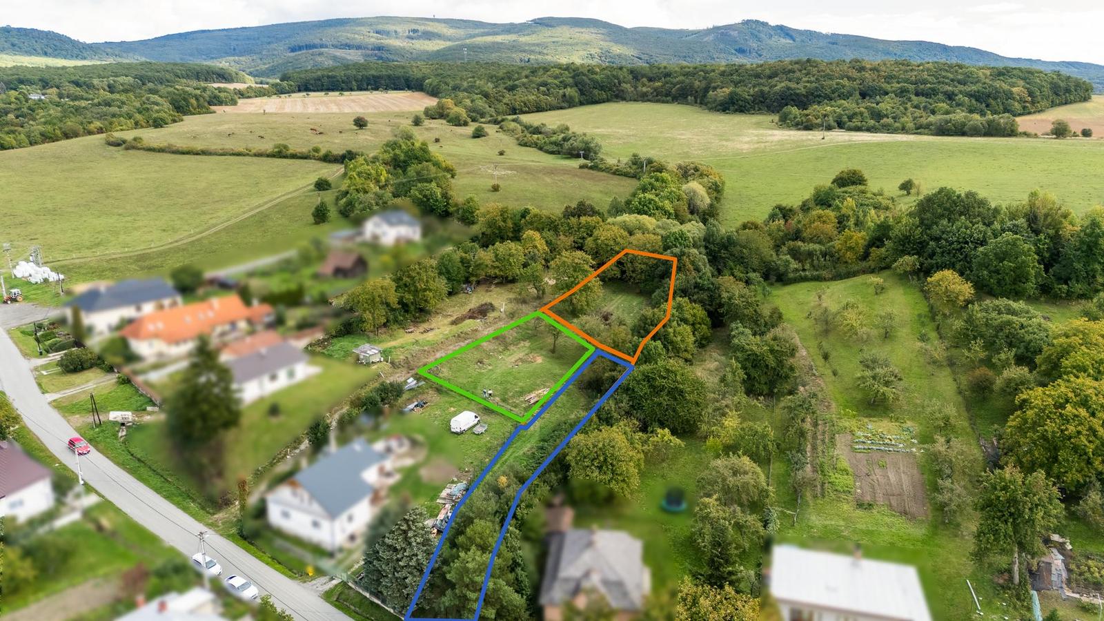 PREDANÉ! NA PREDAJ - 2 pozemky - Záhrady v obci Žírovce (1407 m² a 1886 m²) – fotka 2