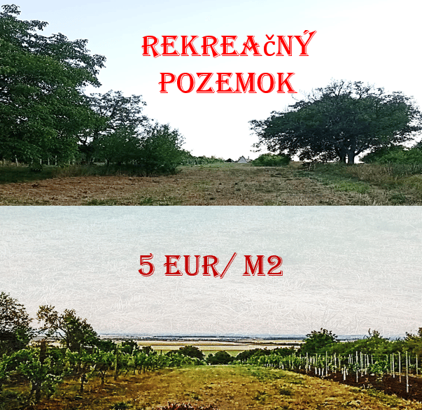 EXKLUZÍVNY predaj - rekreačný pozemok 2950 m2, Čaka, Levice.
