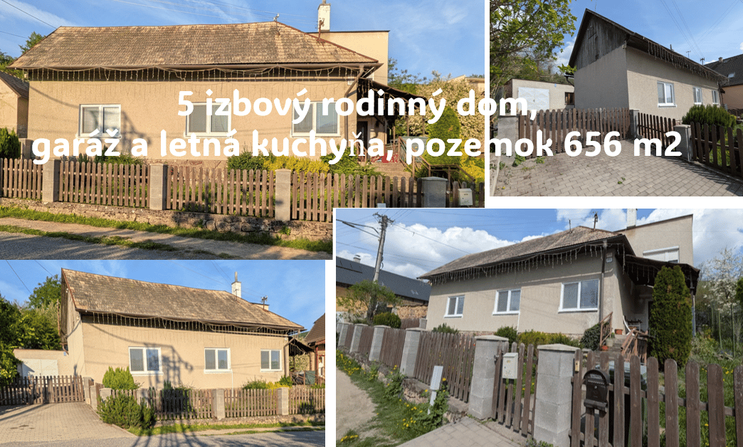 znížená cena, exkluzívny predaj 5 izbový rodinný dom, vhodný ako investícia, pozemok 656 m2, Nová Baňa