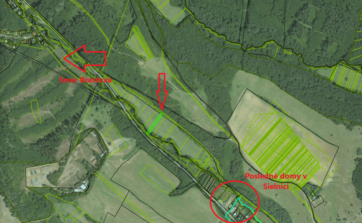 Na predaj, Pozemok v Sielnici, smer Brestová, 1029 m2 – fotka 2