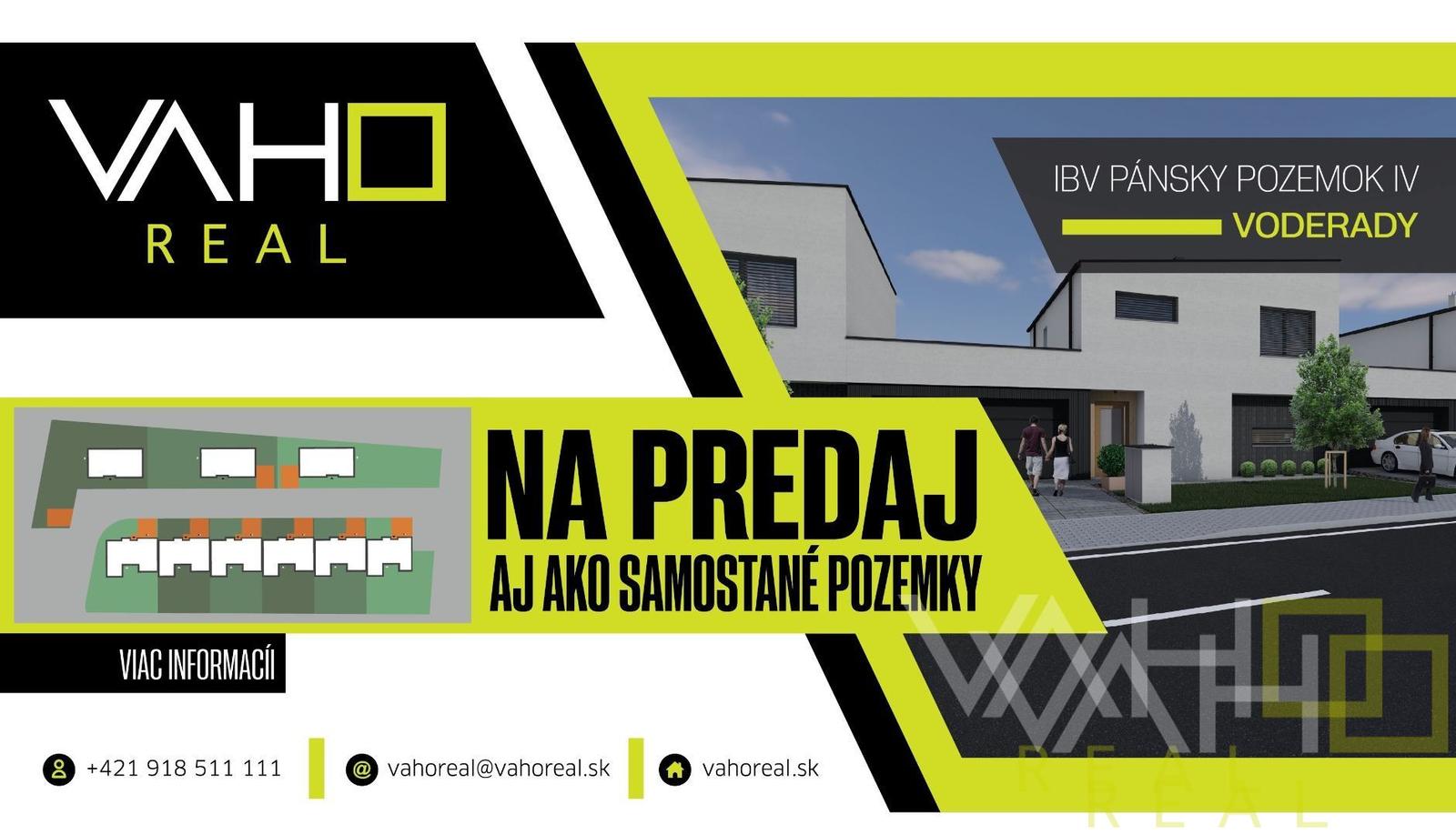 Exkluzívna ponuka stavebných pozemkov v obci Voderady – len 12 km od Trnavy!
