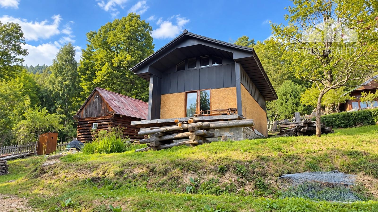 Chata pred dokončením na pozemku 770 m2, Horná Maríková