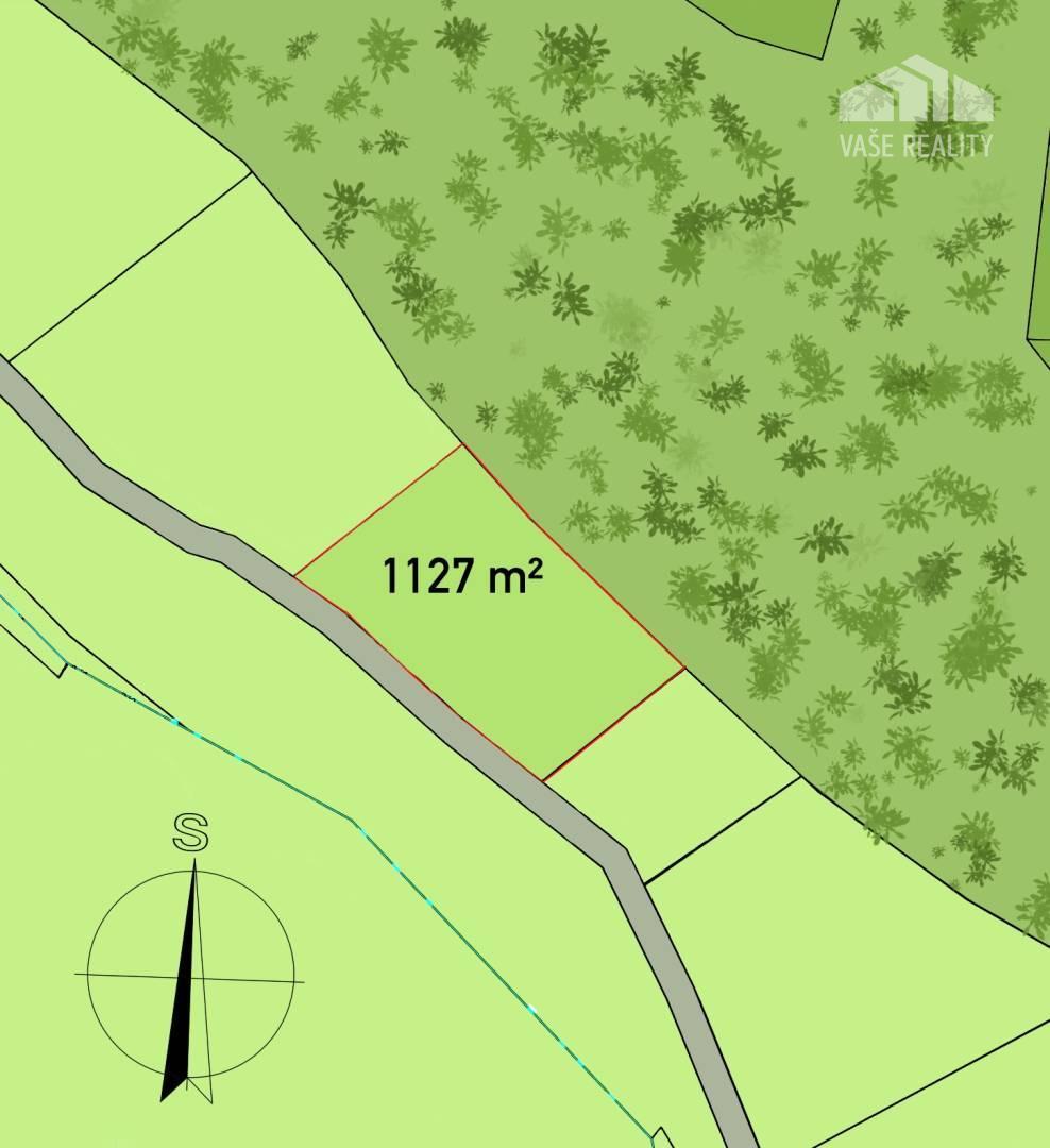 Na predaj pozemok Nemšová - Ľuborča, 1127 m2