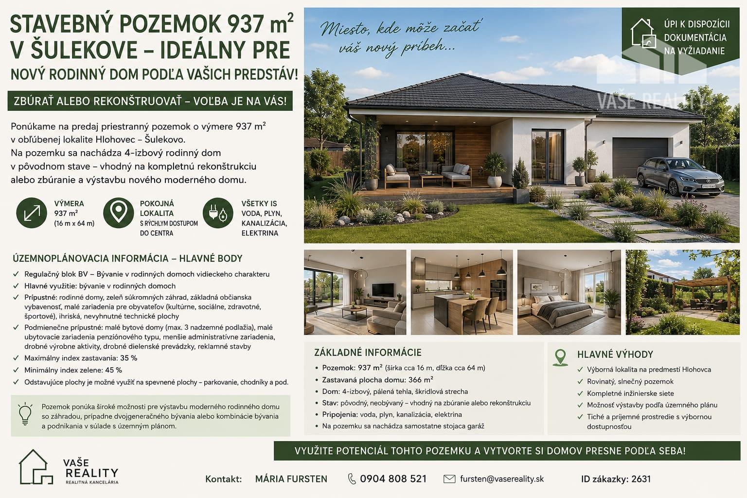 Predaj 4 izbový rodinný dom Šulekovo