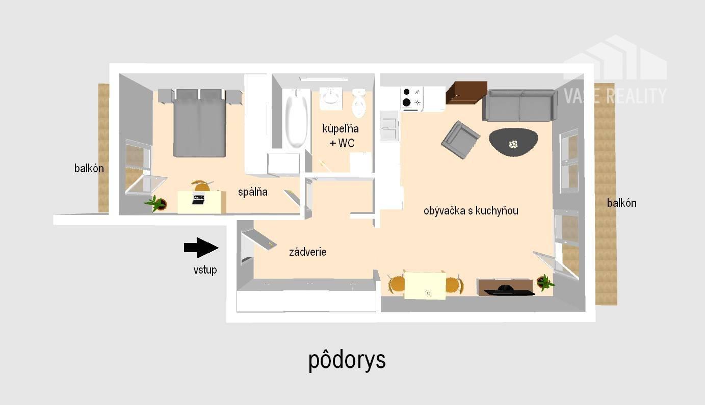 NA PREDAJ – 2-izbový byt 60 m2 v novostavbe RiverResort, Banka – fotka 2