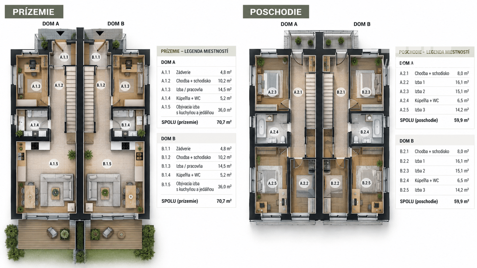Pozemok s platným stavebným povolením na dvojdom – Banka pri Piešťanoch, 470 m² – fotka 2