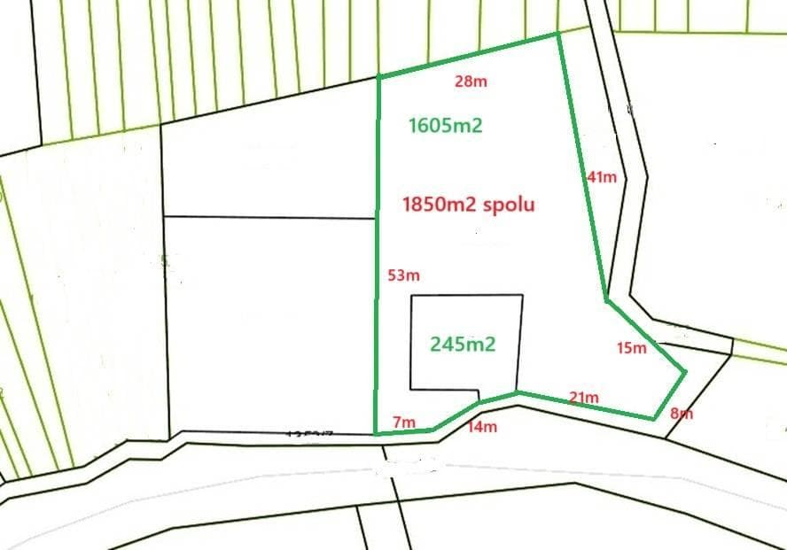 Pozemok 1850m2 v tichej lokalite, Moravany nad Váhom
