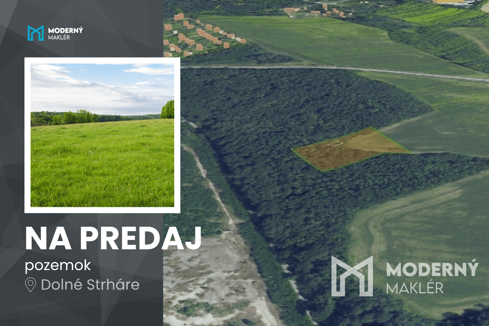 Na predaj rozľahlý pozemok v Dolných Strhároch