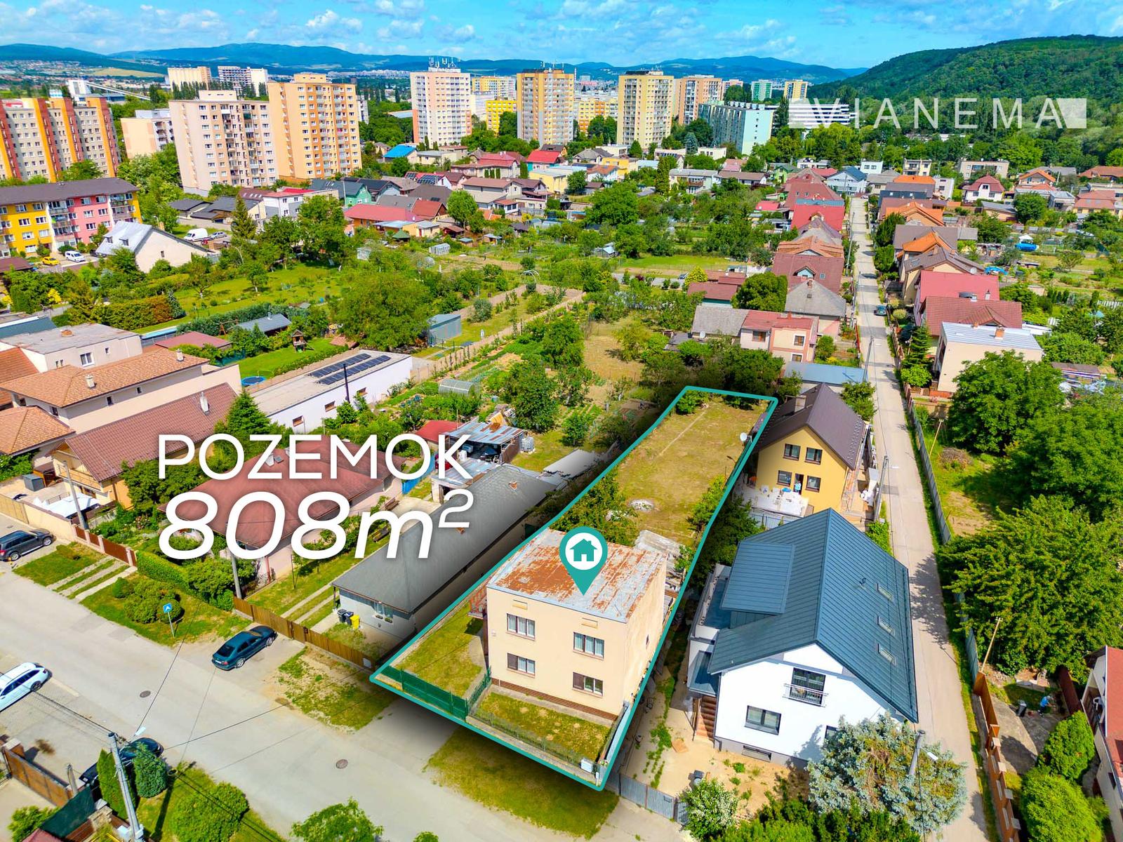 Priestranný 4 izbový dom s pozemkom 808 m² Košice – Krásna