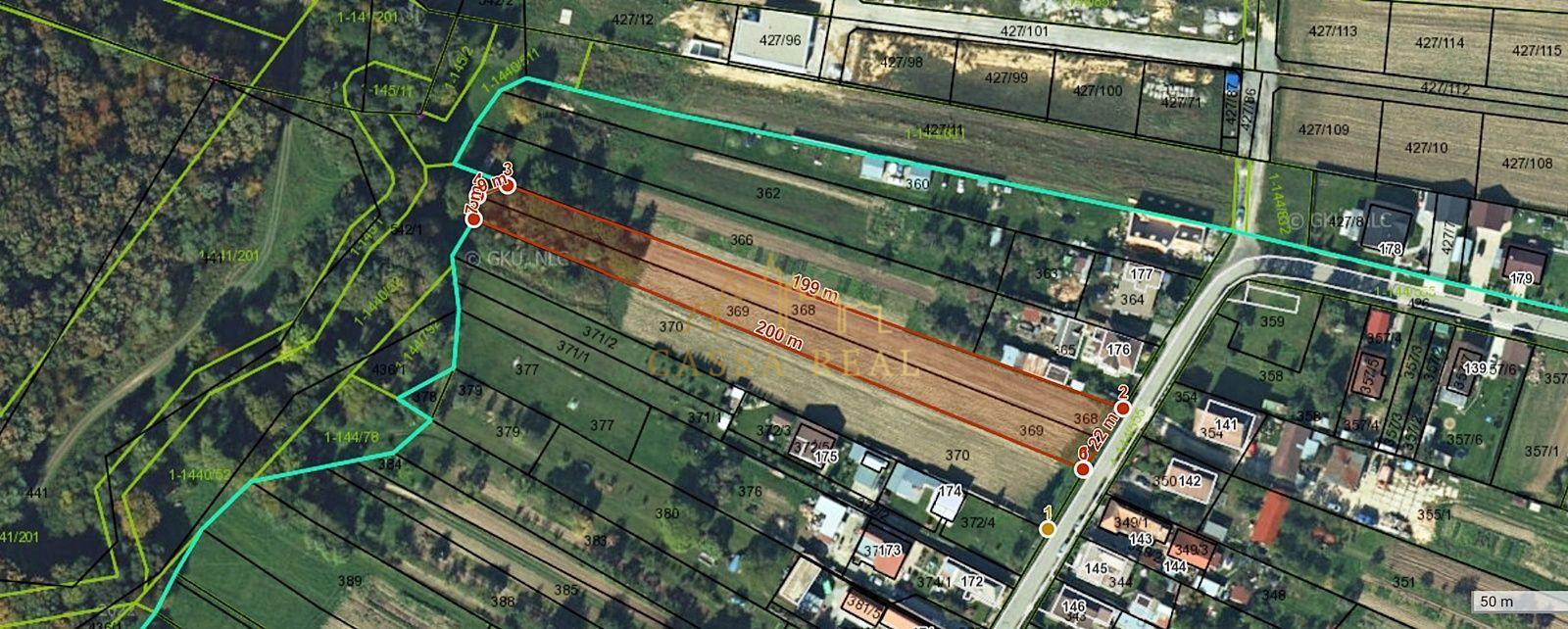 Stavebný pozemok 3513m2, Mirkovce – osada Niereše, okres Prešov – fotka 2