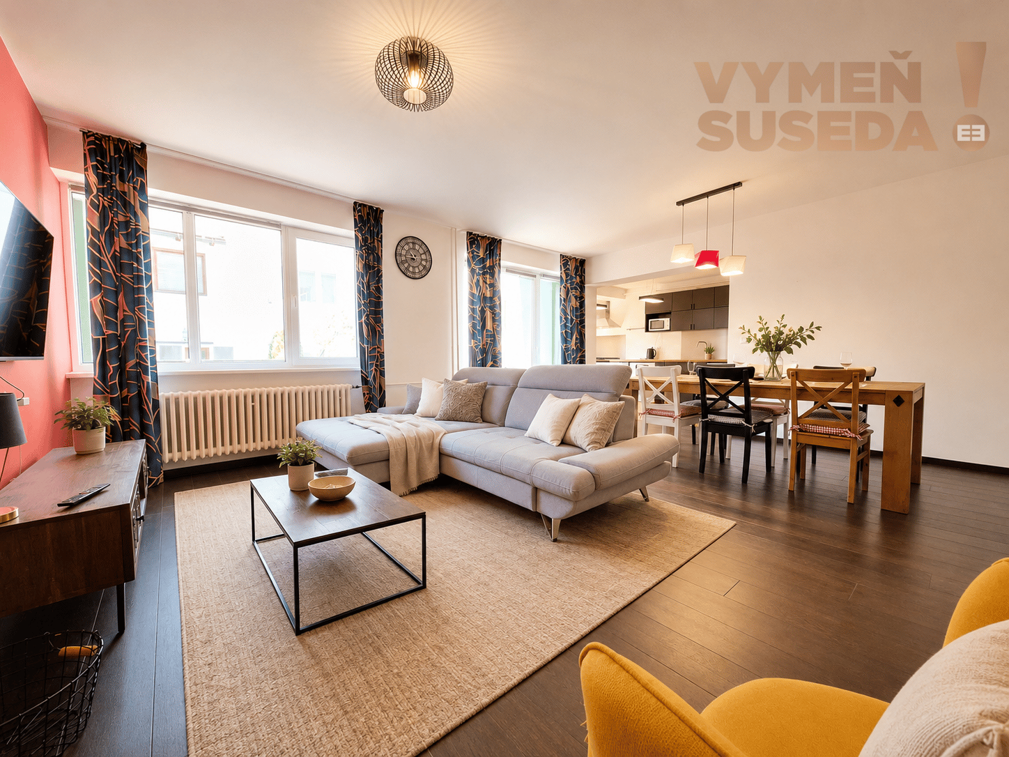 VYMEŇ SUSEDA! – VÝNIMOČNÝ KOMPLETNE ZARIADENÝ 4 IZB. MEZONET, TERASA, 154.03m2, KUKLOVSKÁ UL., BA IV.