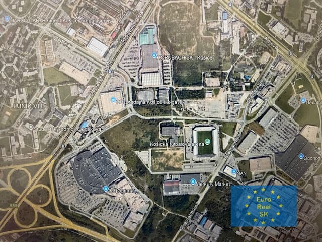 Predaj stavebného pozemku v lokalite Košice - JUH o výmere 44.499 m2, komerčná, priemyselná výstavba