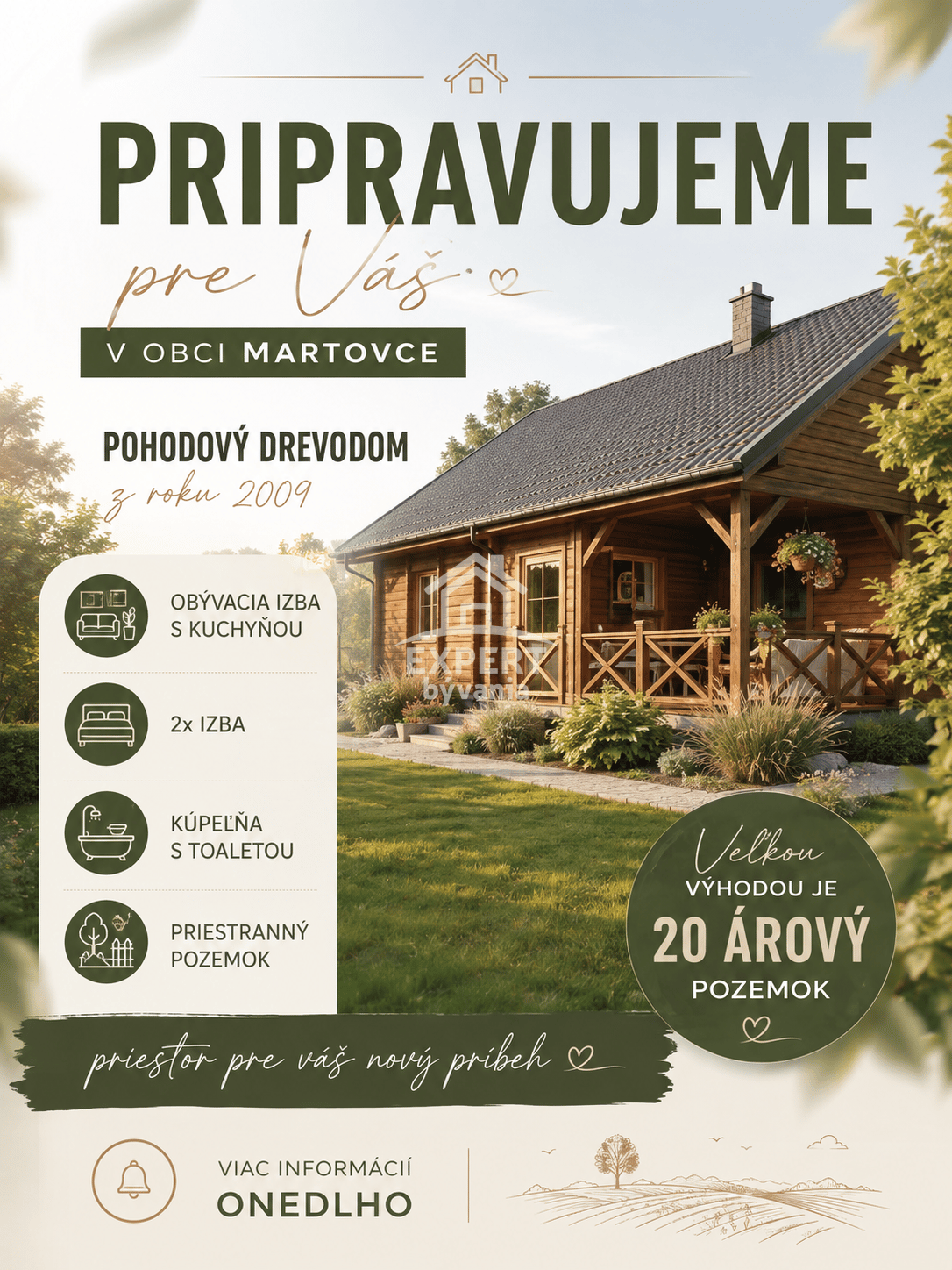 PRIPRAVUJEME DO PONUKY | POHODOVÝ DREVODOM V MARTOVCIACH