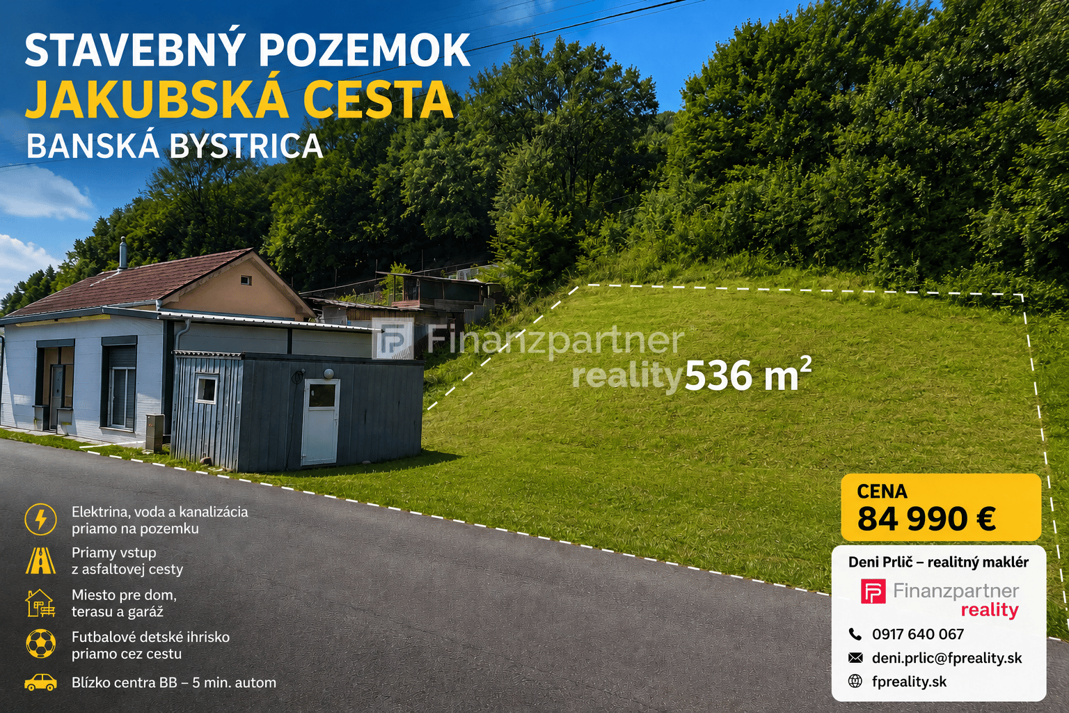 Stavebný pozemok, Jakubská cesta – Banská Bystrica | 536 m²