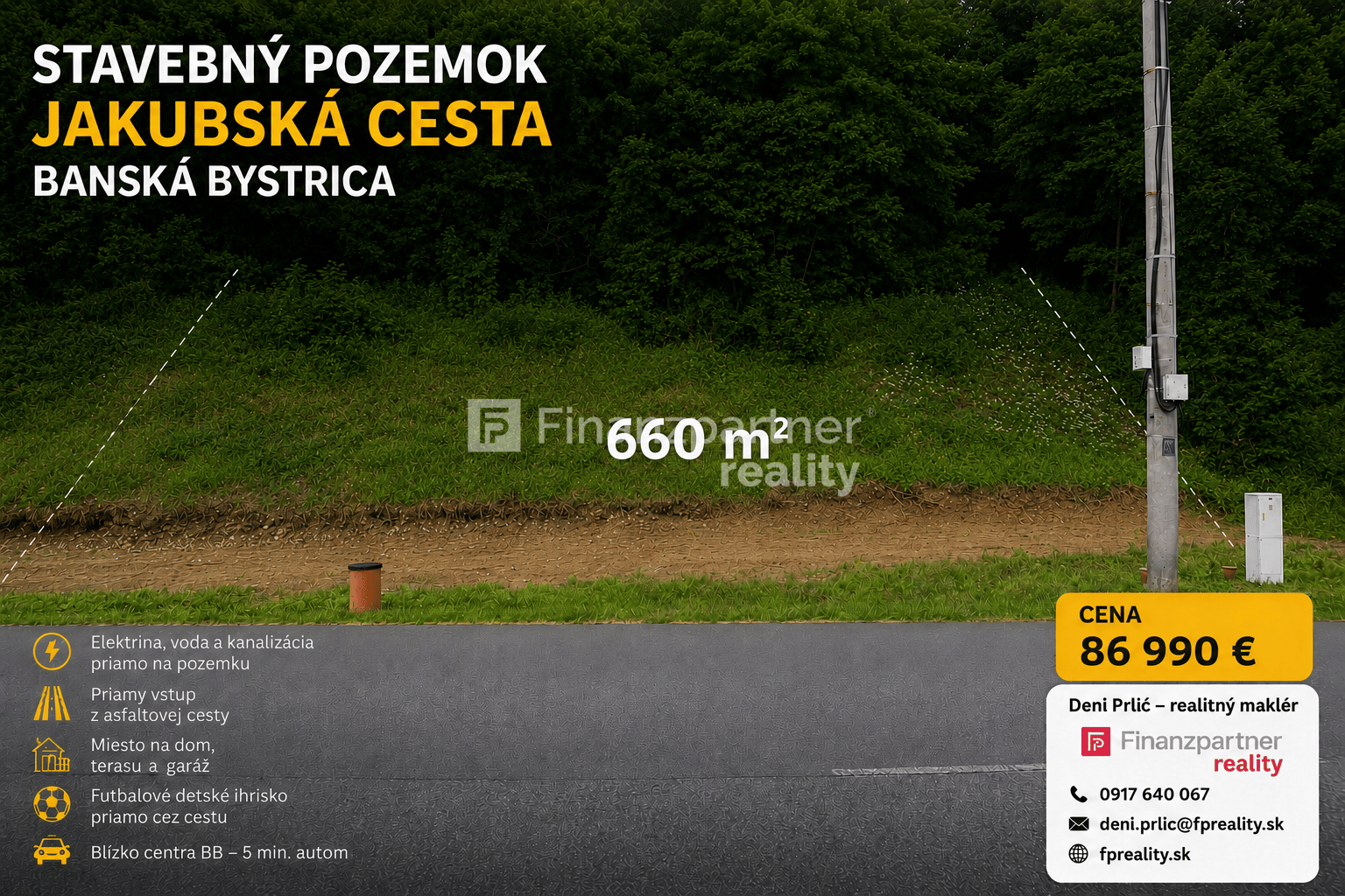 Stavebný pozemok, Jakubská cesta – Banská Bystrica | 660 m²