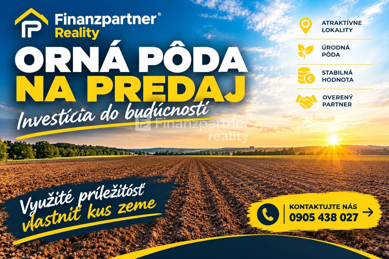 Ponúkame na predaj ornú pôdu 20 Ha oblasť Dunajská Streda