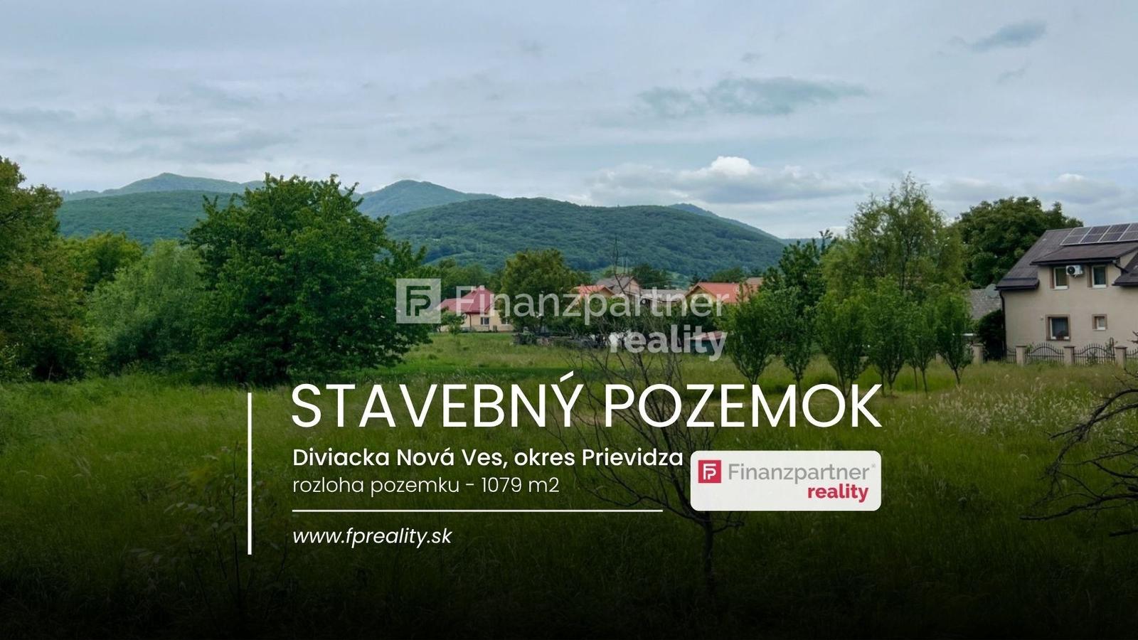 Pozemok 1079 m2, Diviacka Nová Ves , Vrbany, Prievidza