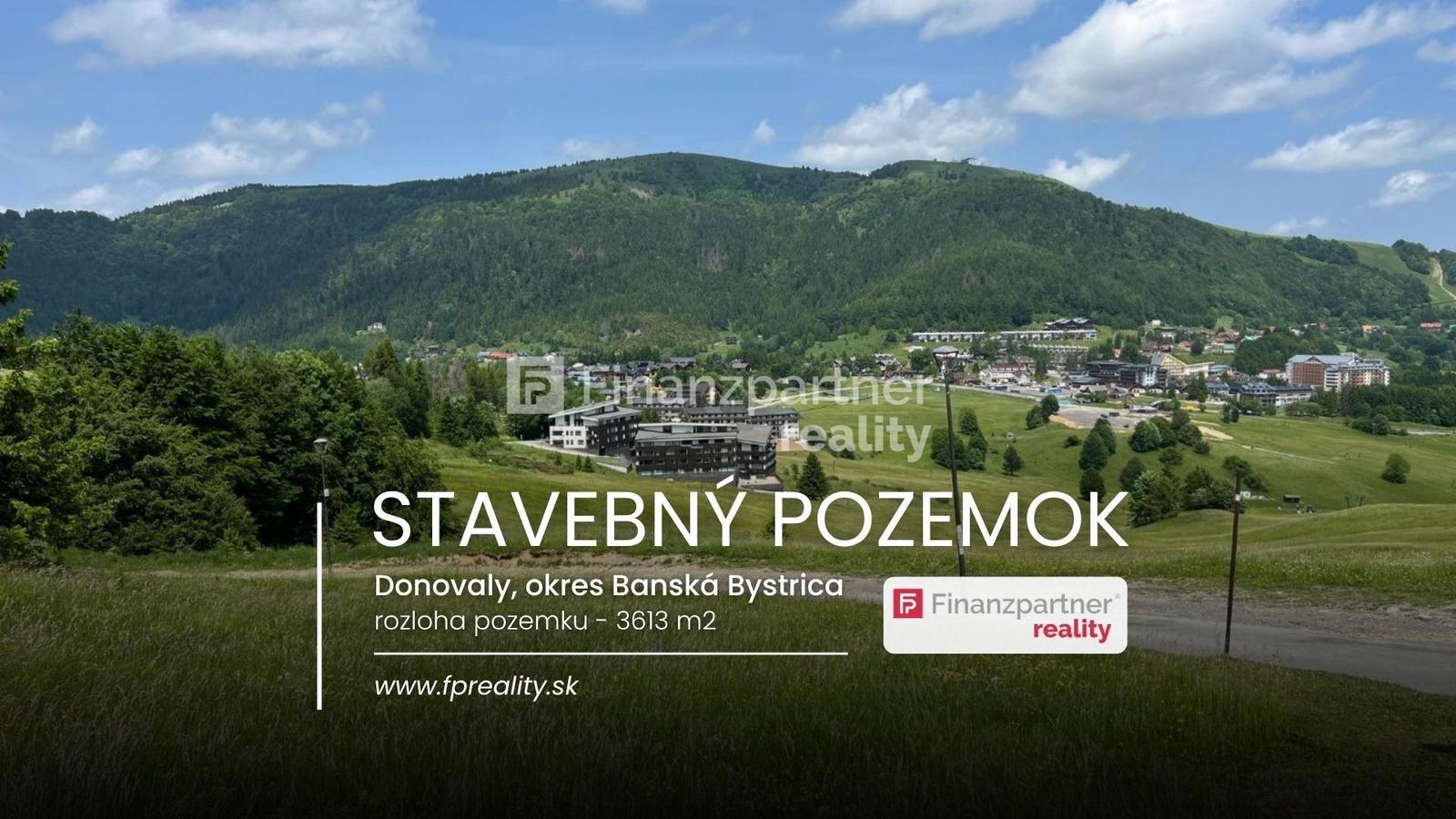 Investičný pozemok 3613 m2, Donovaly, Banská Bystrica