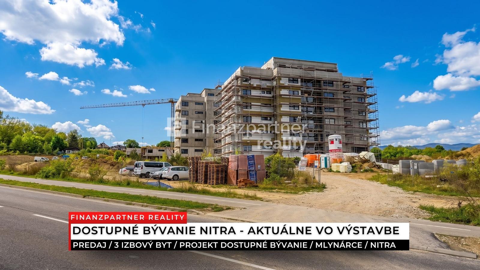 3 izbový byt 85 m² + terasa 76 m² v novom projekte, Nitra