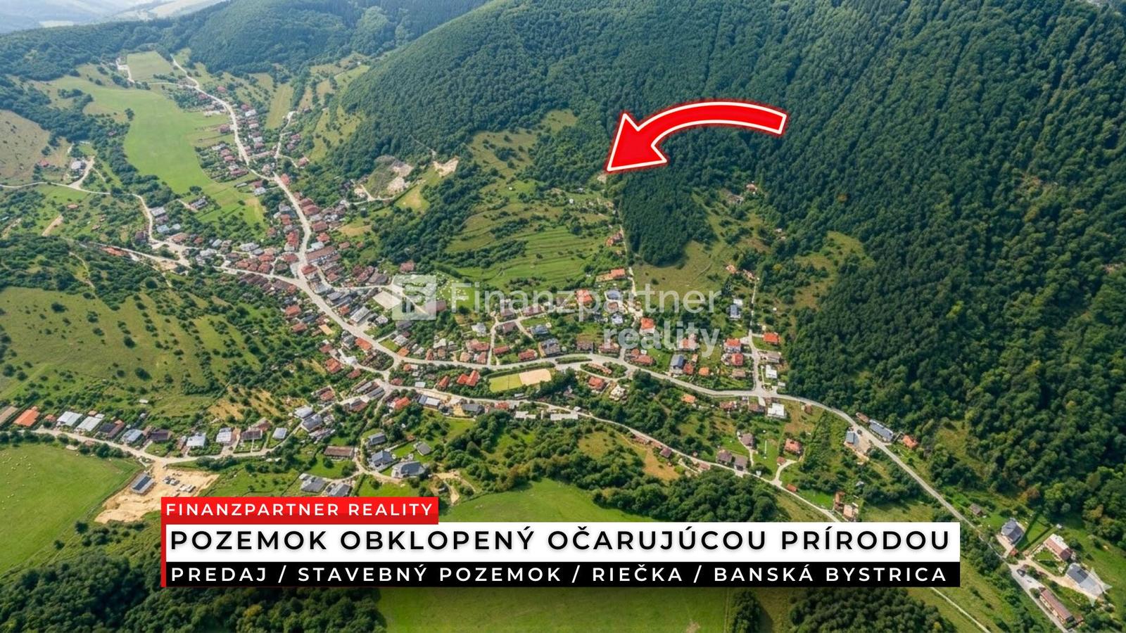 REZERVOVANÉ Pozemok pre chatu 2451 m², Riečka, B. Bystrica