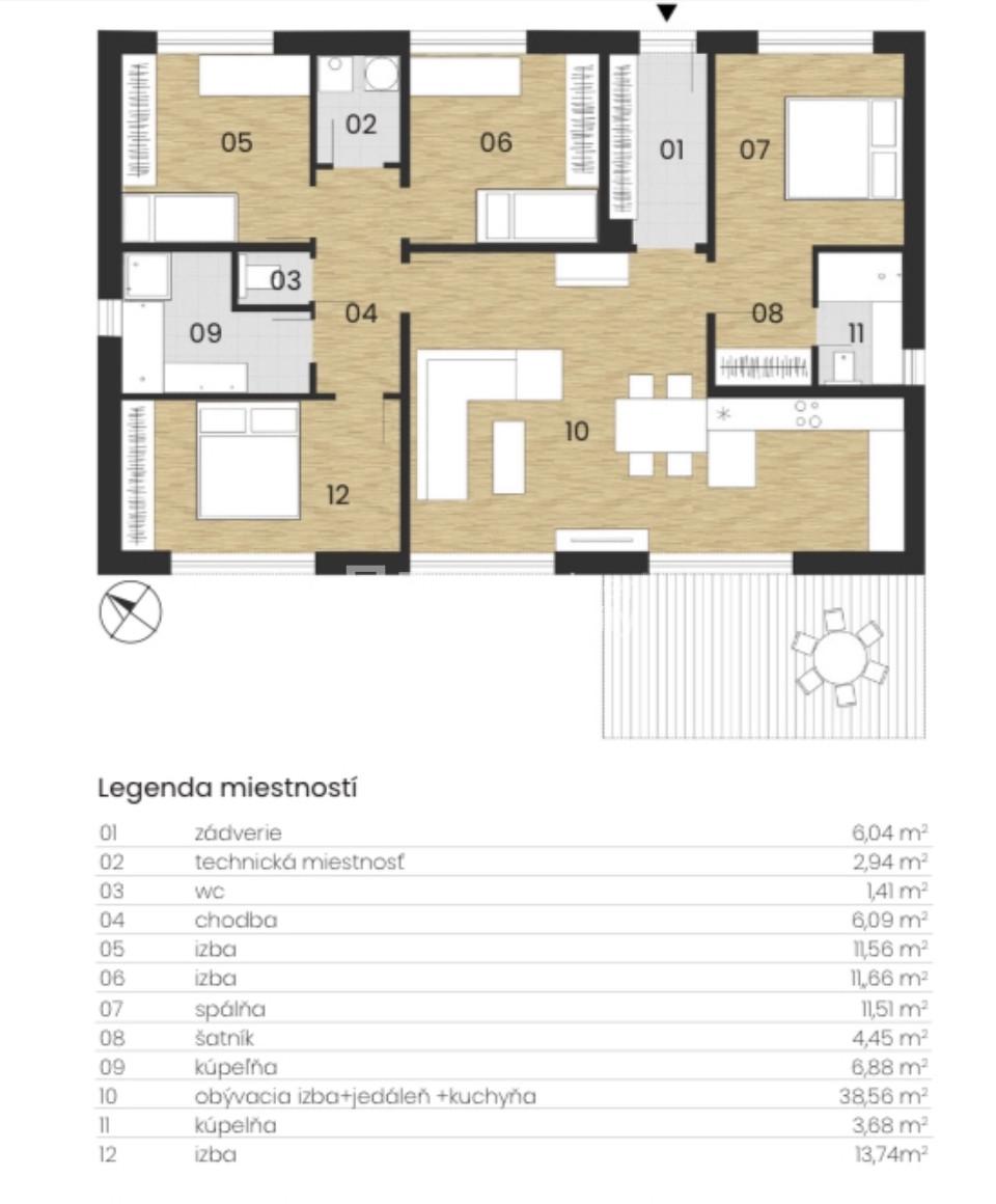 REZERVOVANÉ! Exkluzívny 5-izb. bungalov s bazénom, krbom a nadštandardným vybavením – fotka 2