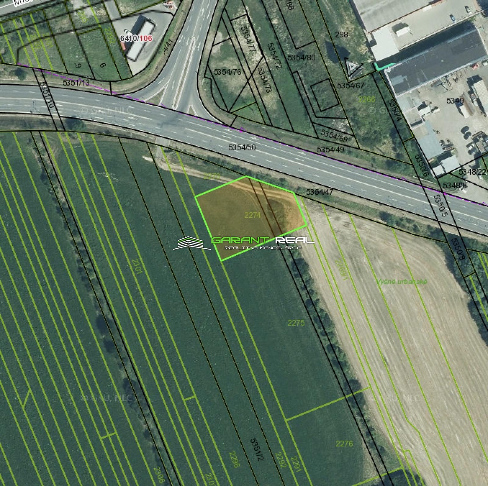 GARANT REAL - predaj pozemok na komerčné účely, 1714 m2, Humenné