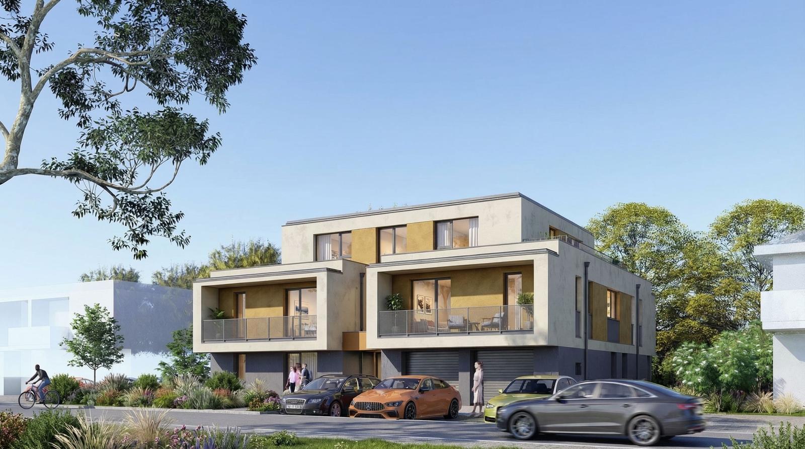 Novostavba 3-izbového bytu so záhradou 137,52 m2 a garážou, Mosonmagyaróvár