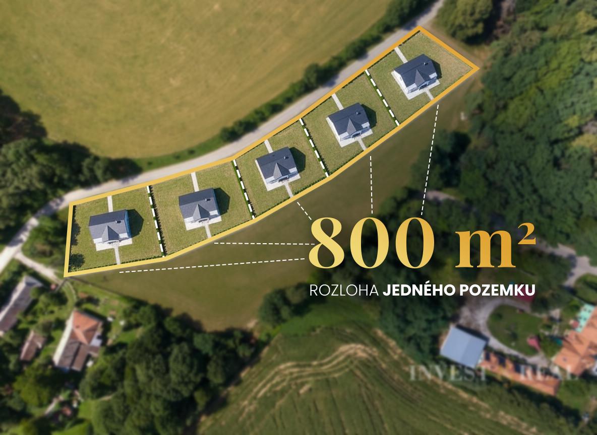 Pozemok na výstavbu rodinného domu | 800 m² | Žarnov