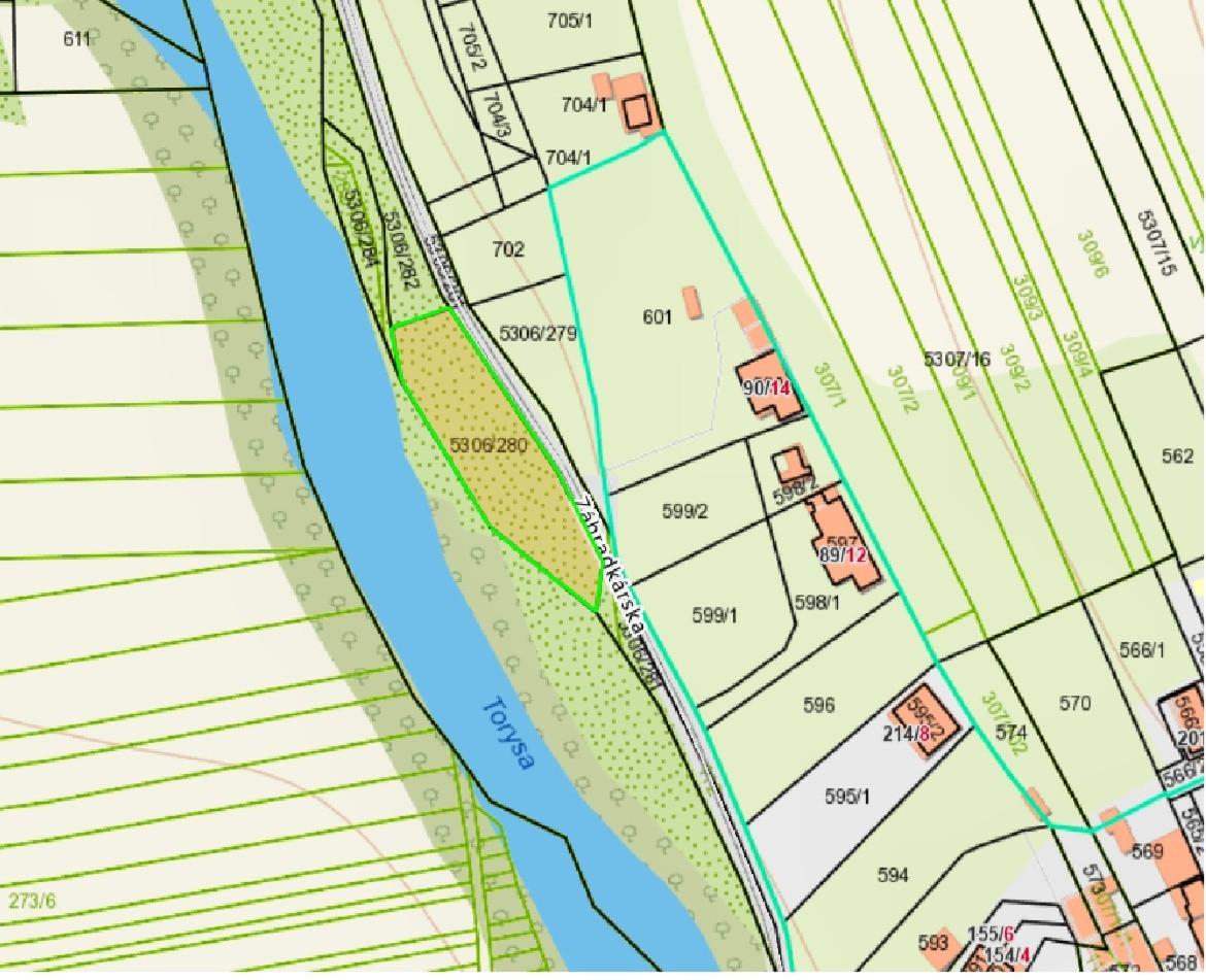 Pozemok 1160m2, Nižná Hutka, ul. Záhradkárská – fotka 2