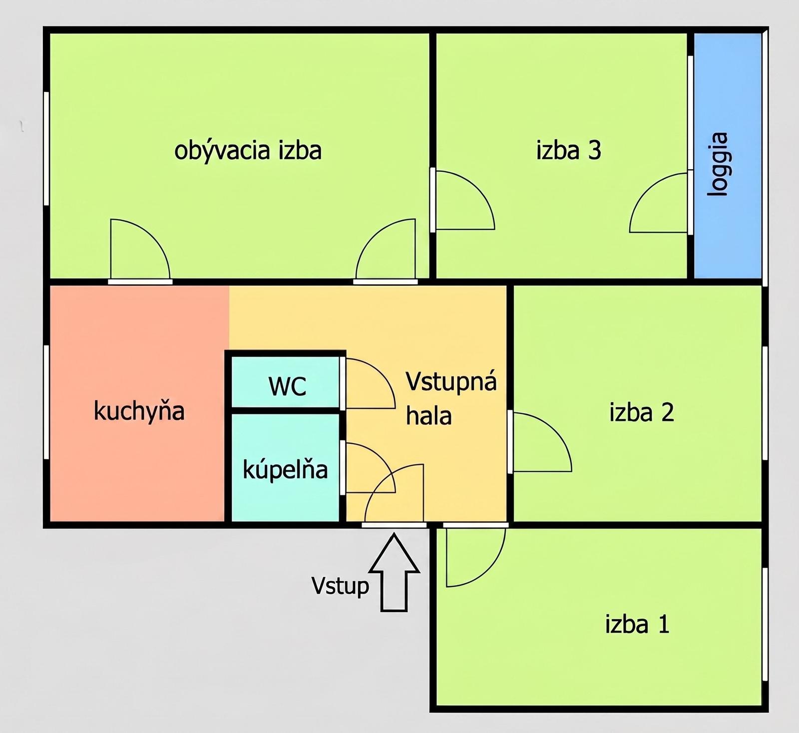 Predaj 4 izbového bytu v pôvodnom stave, Dúbravka