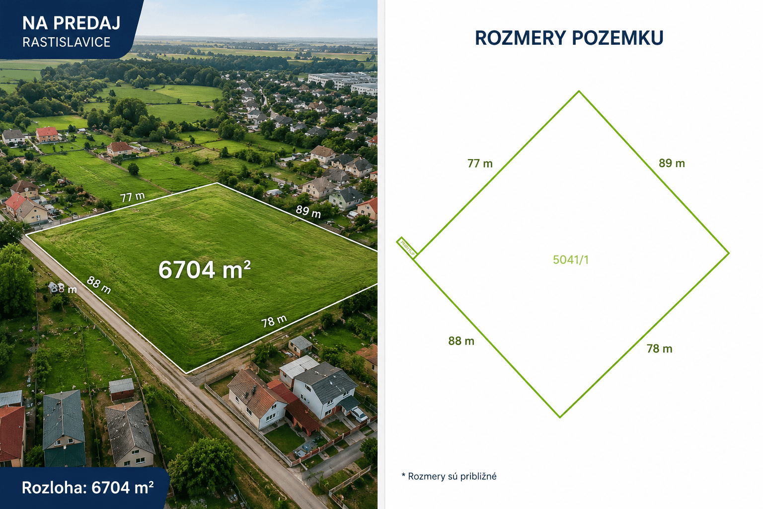 EXKLUZÍVNE | Investičný pozemok 6 704 m² v obci Rastislavice – fotka 2
