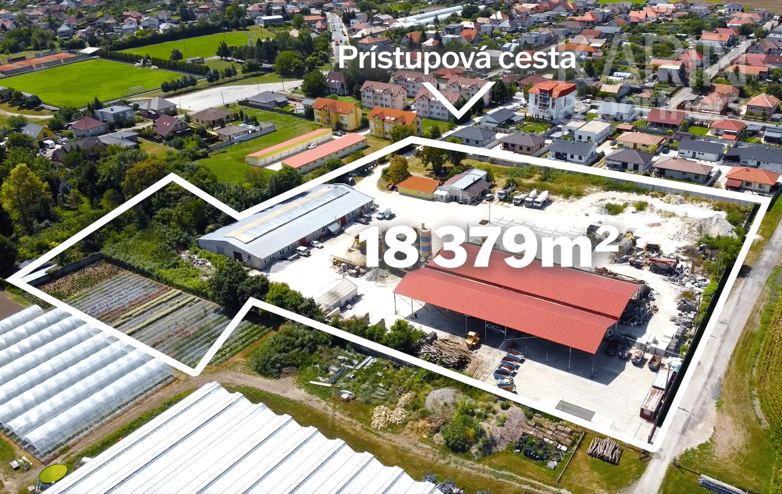 INVESTIČNÁ NEHNUTEĽNOSŤ - PRIEMYSELNÁ ZÓNA - VÝROBNÝ AREÁL