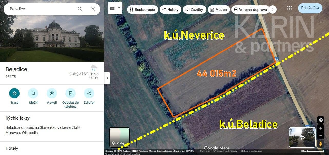 EXKLUZÍVNE: DEVELOPERSKÝ POZEMOK cca. 44015m2, k.ú.Neverice /NITRA 14km/ – fotka 2