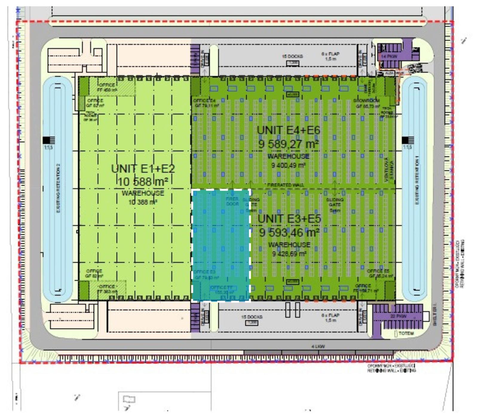 Prenájom skladových priestorov od 2500 m² vrátane kancelárií v meste Senec – fotka 2