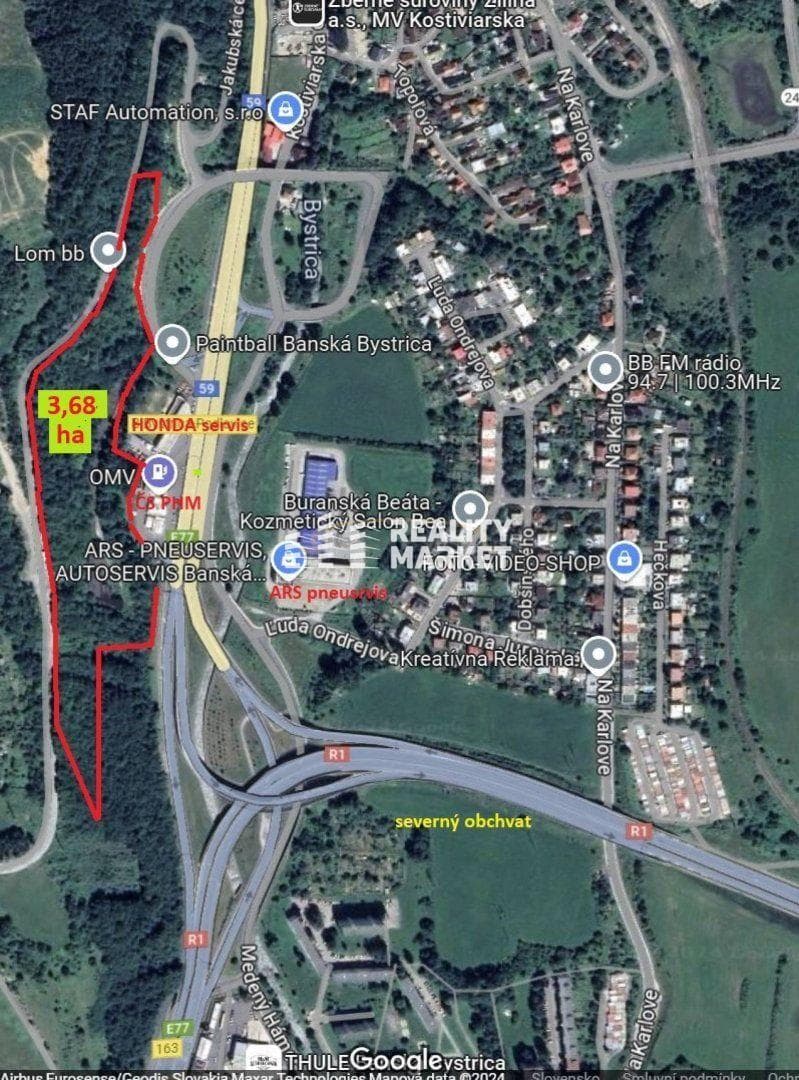 PREDAJ areálu (HALA s pozemkami ) 38.688 m2 v BB (E77 a R1) – fotka 2