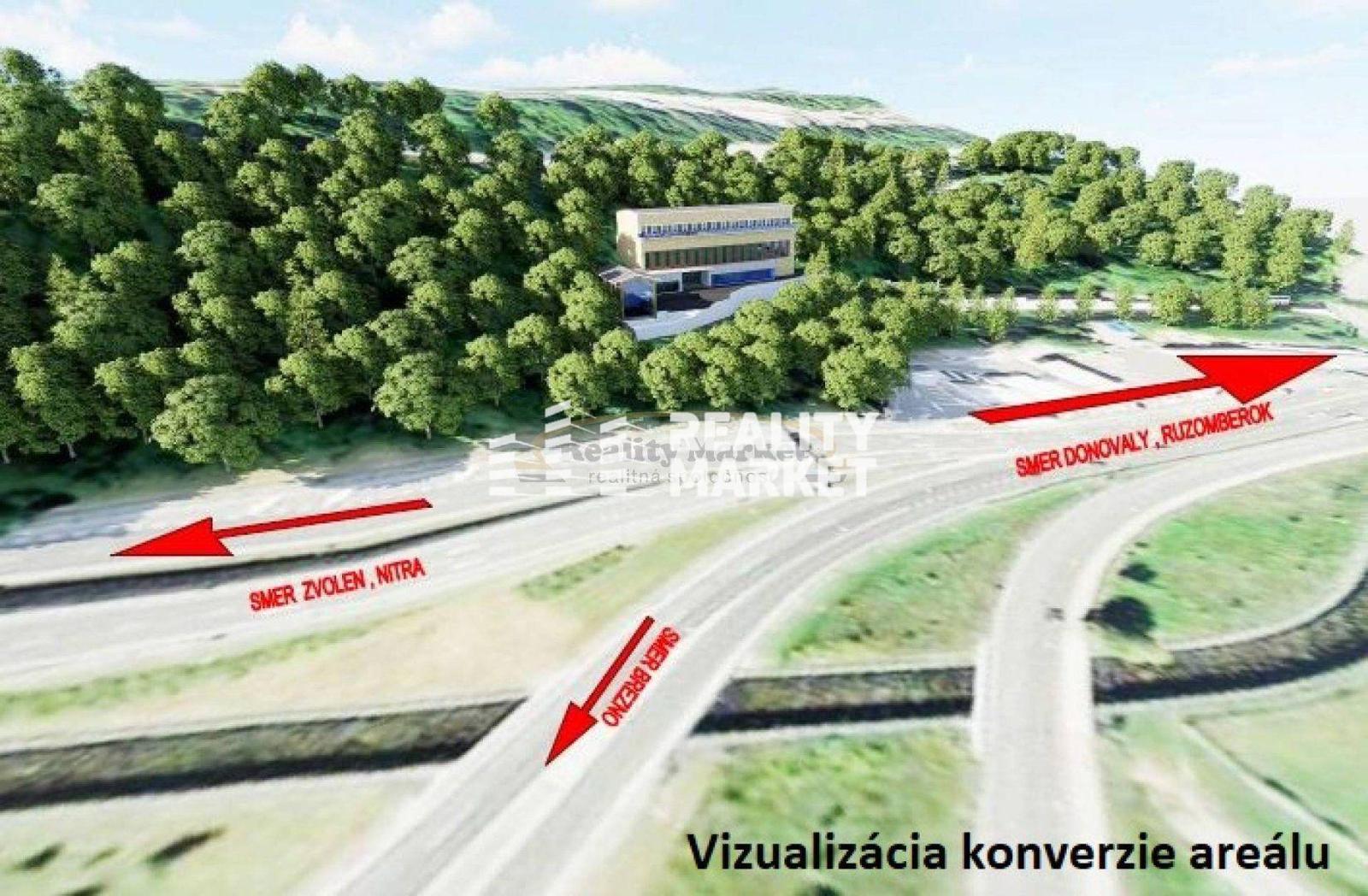 PREDAJ areálu (HALA s pozemkami ) 38.688 m2 v BB (E77 a R1)