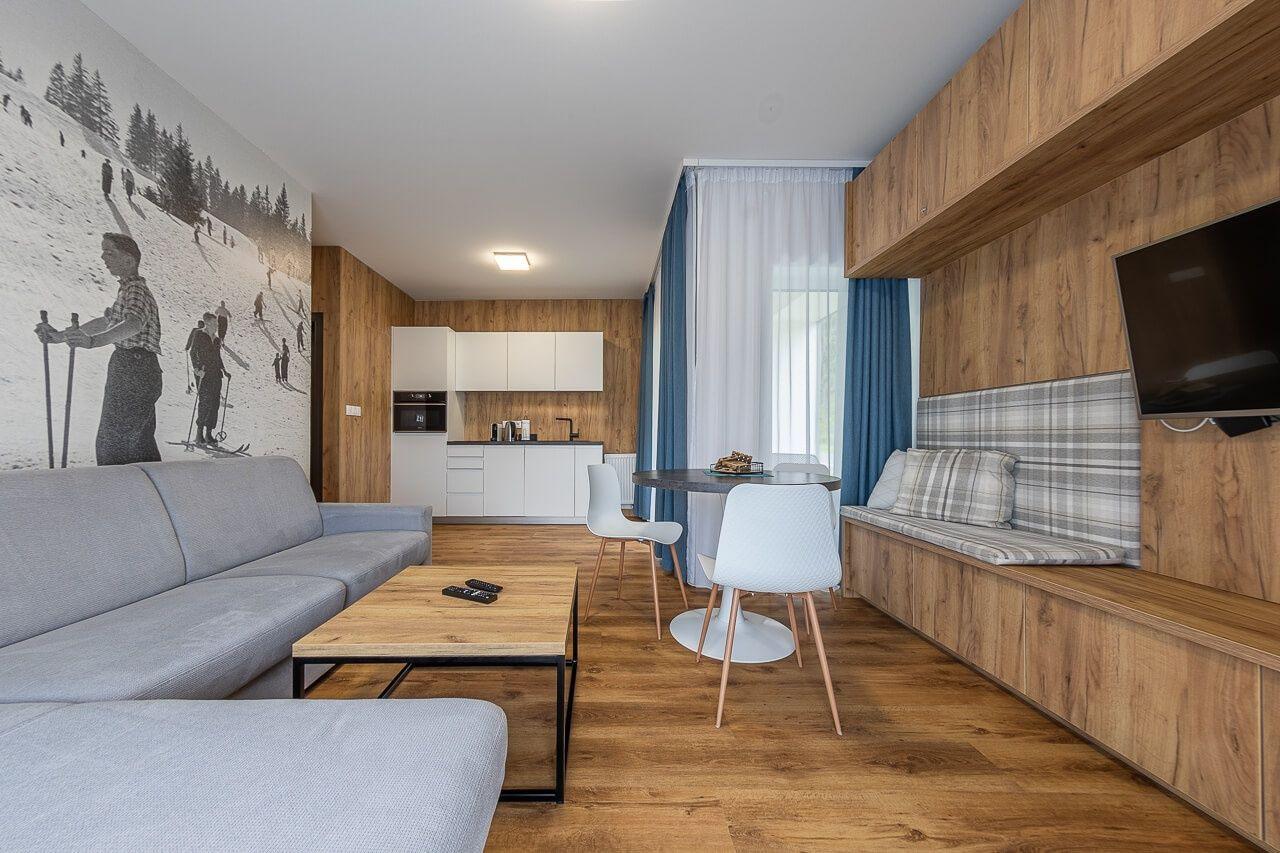 Luxusný horský dvojspálňový apartmán s parkovacím státím v lyžiarskom stredisku Jasná – fotka 2