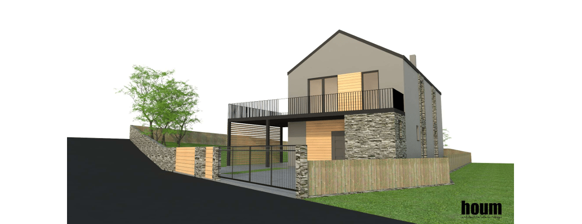 STAVEBNÝ POZEMOK V LAZISKU S PROJEKTOM RODINNÉHO DOMU | 569 m²