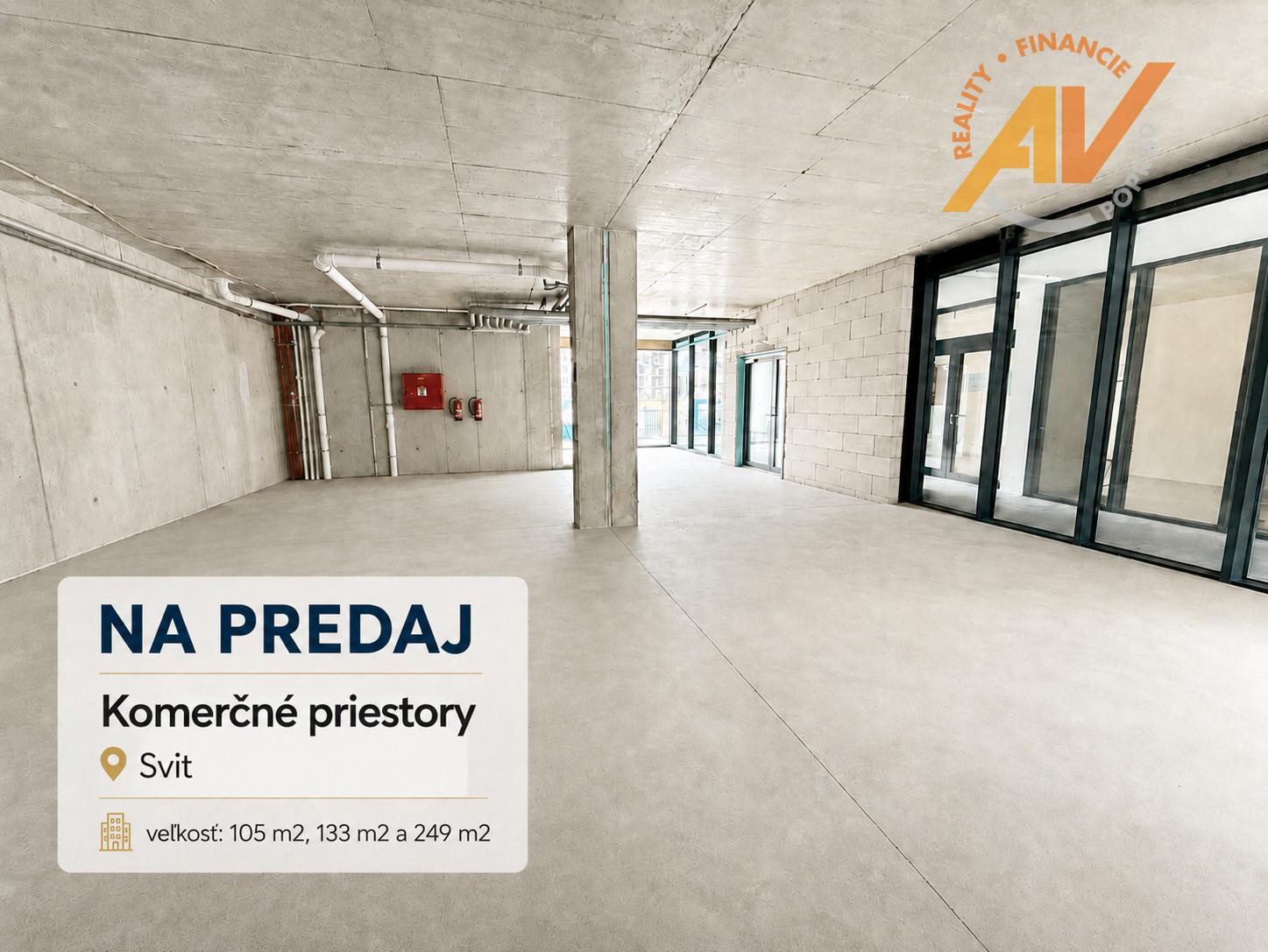 KOMERČNÉ PRIESTORY NA PREDAJ – BAŤOVE REZIDENCIE, SVIT
