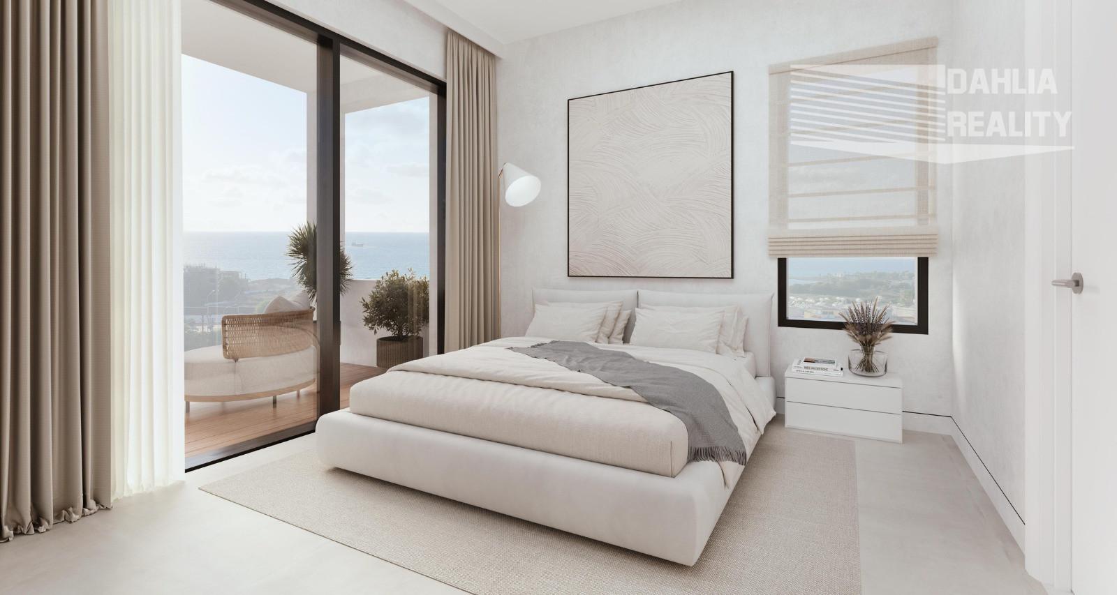 APARTMÁN CYPRUS -  PAPHOS, novostavba na kľúč 2 izbový 66 m2 s bazénom, 400 m k moru